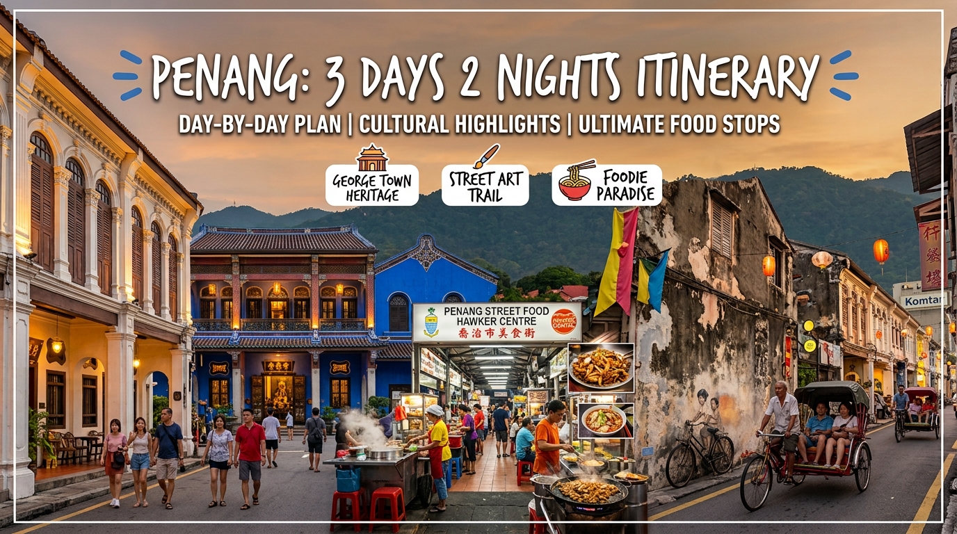 Penang 3D2N itinerary