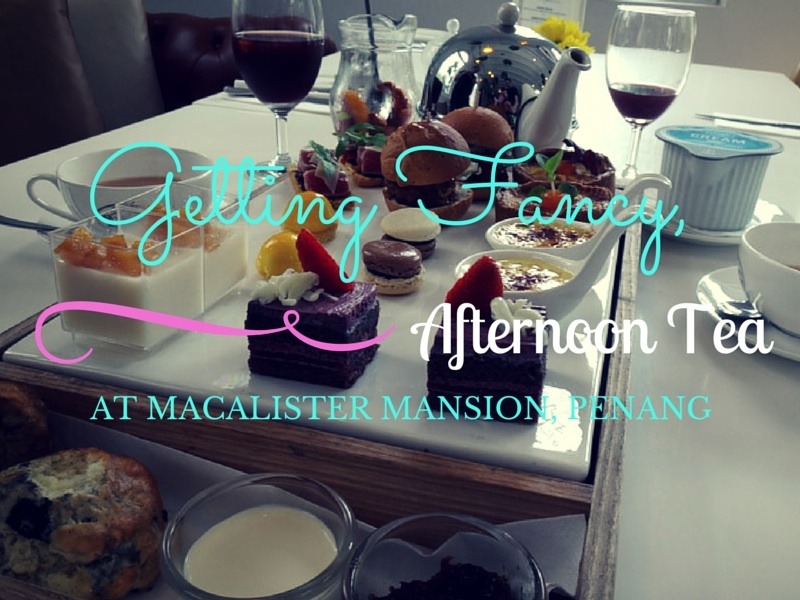 Afternoon tea setting at Macalister Mansion Living Room cafe in George Town