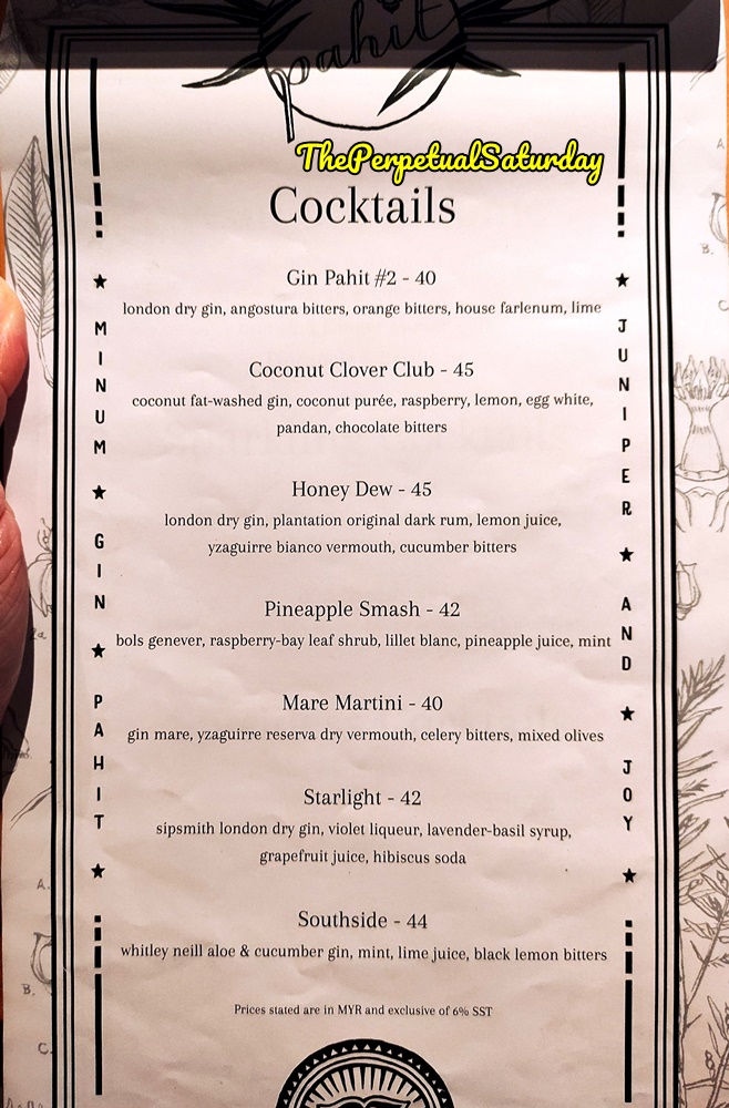 Drinks at Pahit