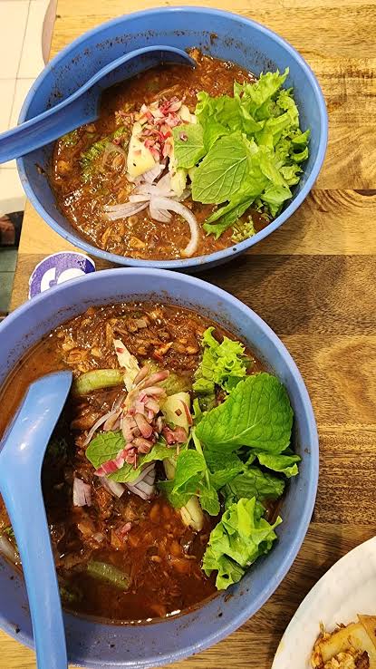 Bowl of assam laksa at Penang Road Famous Laksa on Lebuh Keng Kwee