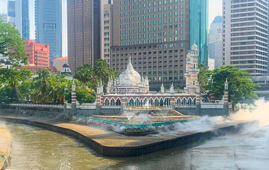 Detail at River of Life at Masjid Jamek