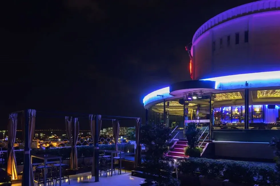 Interior at Three Sixty Revolving Rooftop Bar